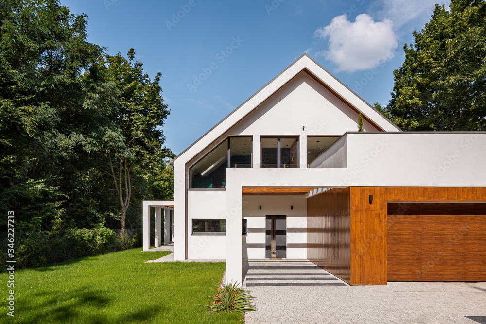 Modern house with garage Modern house with garage