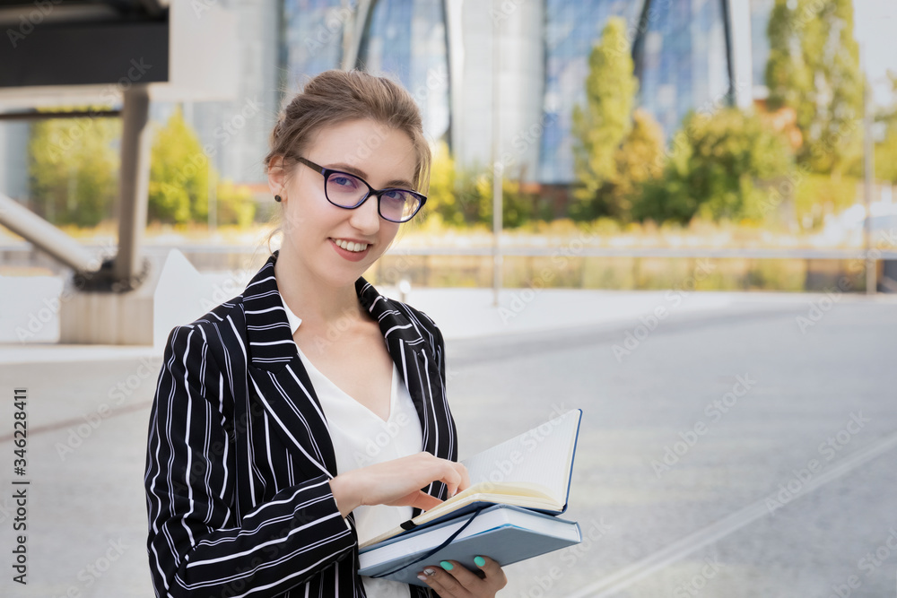 The concept of a successful, confident business woman. The concept of a successful, confident business woman.