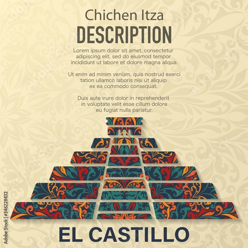 El Castilo floral pattern background