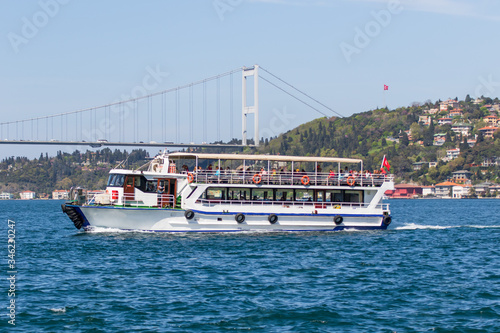 Istanbul, Turkey - a natural separation between Europe and Asia, the Bosporus is a main landmark in Istanbul. Here in particular a glimps of its waters and buildings © SirioCarnevalino