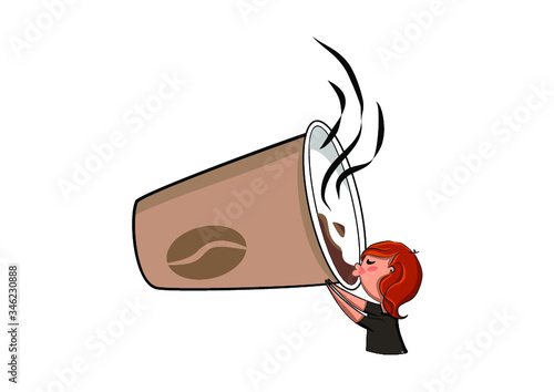 утро понедельника, coffe