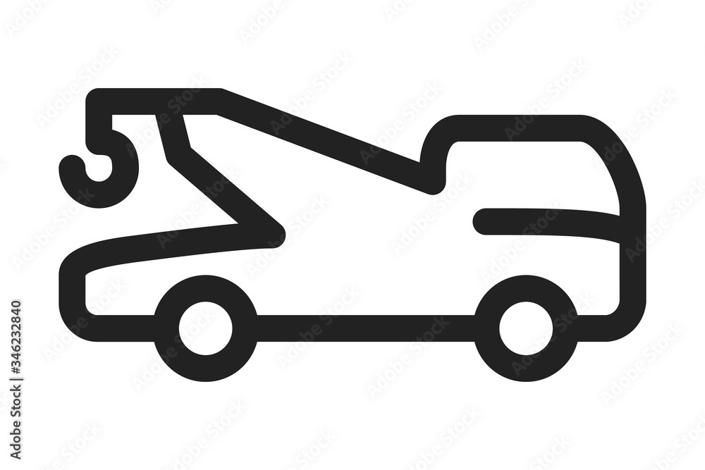 Tow truck icon. Trendy Tow truck logo concept Tow truck icon. Trendy Tow truck logo concept