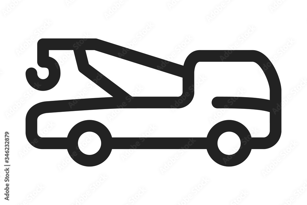 Tow truck icon. Trendy Tow truck logo concept Tow truck icon. Trendy Tow truck logo concept