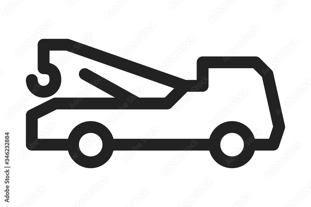 Tow truck icon. Trendy Tow truck logo concept Tow truck icon. Trendy Tow truck logo concept