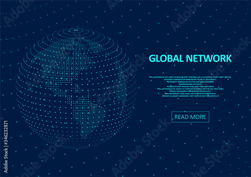 Abstract global technology background