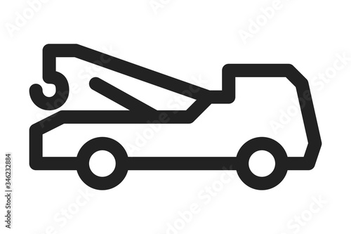 Tow truck icon. Trendy Tow truck logo concept