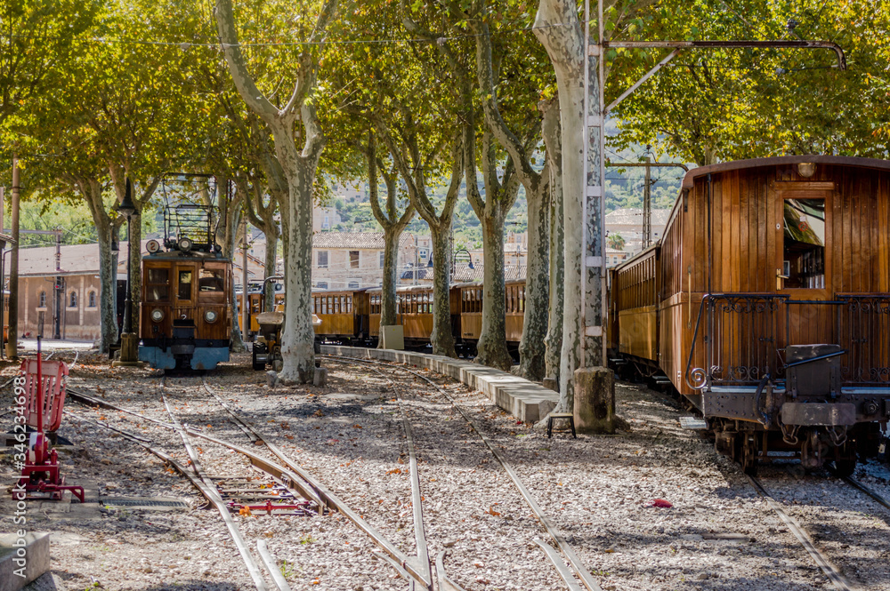 Beautiful trip with Tren Soller in Palma de Mallorca, Spania Beautiful trip with Tren Soller in Palma de Mallorca, Spania