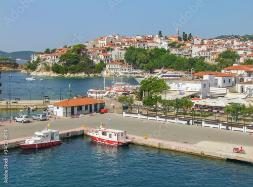 Skiathos town at the Sporades