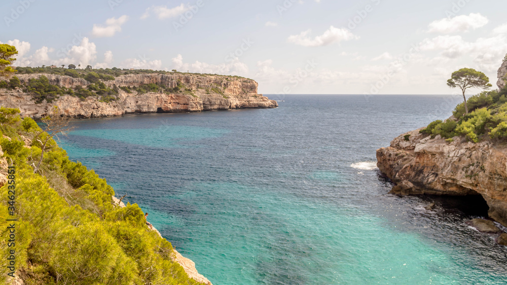 A beautiful landscape from Caló del Moro , Palma de Mallorca