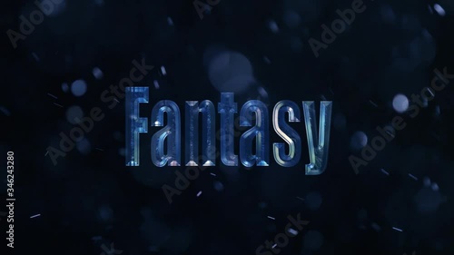 fantasy iron text animation Hollywood-like
