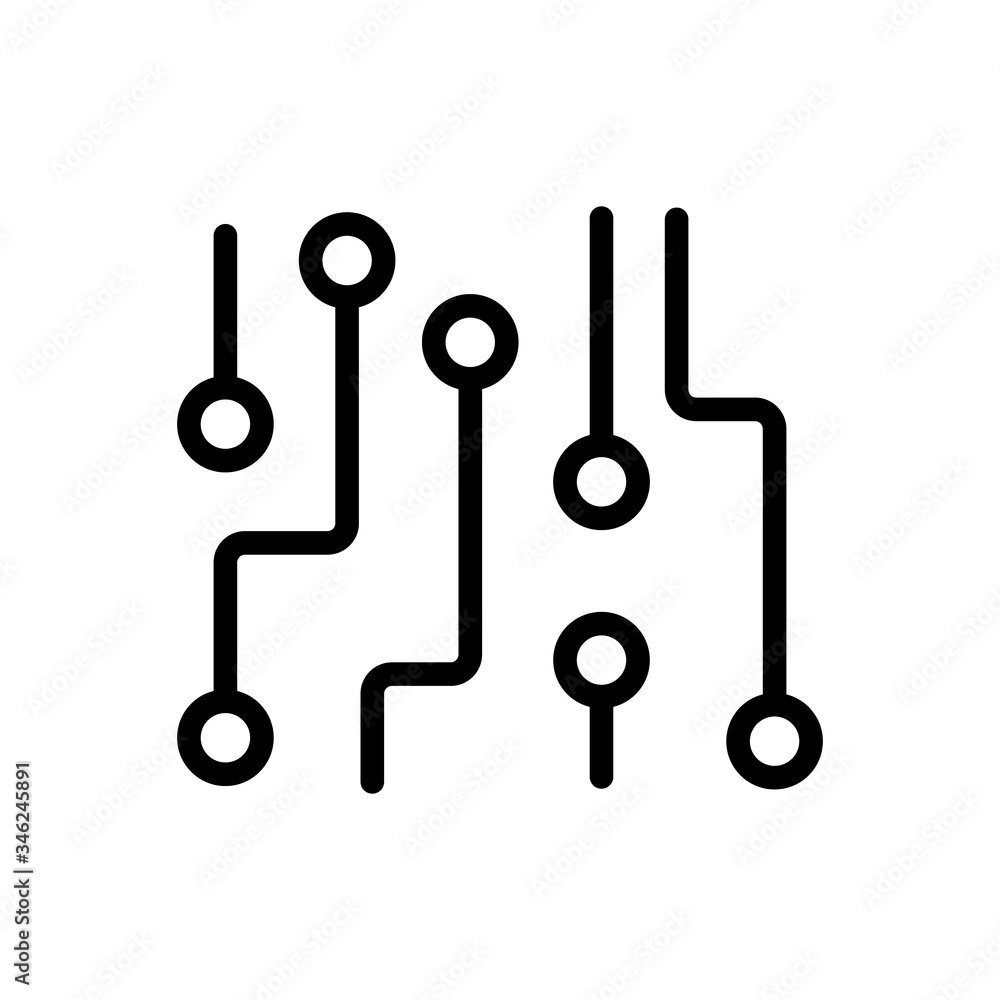 network communication analysis icon vector. network communication analysis sign. isolated contour symbol illustration network communication analysis icon vector. network communication analysis sign. isolated contour symbol illustration