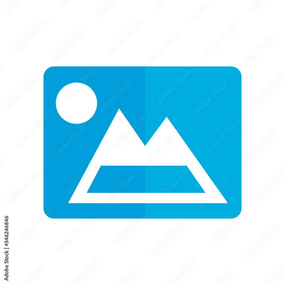 Photo file icon. Photography sign. Jpeg format pictogram. Symbol for photo or pixel files on computer/mobile app. Media. Technology element. Mountain and sun. Landscape. Vector design. User interface. Photo file icon. Photography sign. Jpeg format pictogram. Symbol for photo or pixel files on computer/mobile app. Media. Technology element. Mountain and sun. Landscape. Vector design. User interface.