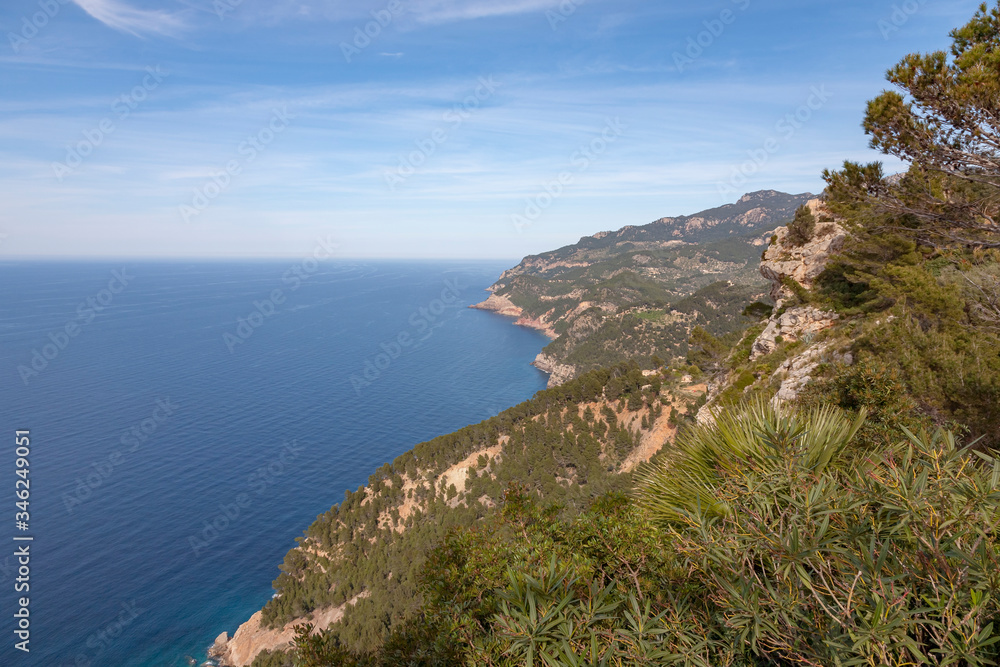 Landschaft an der Nordwest-Küste von Mallorca