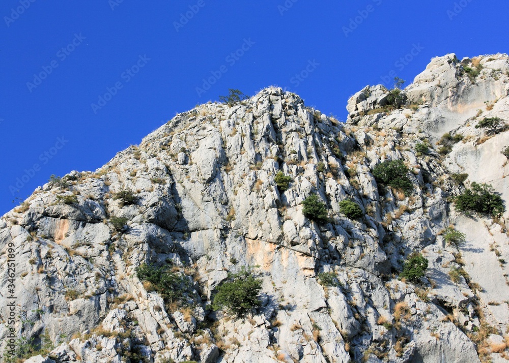 mountain in Omis, Croatia mountain in Omis, Croatia