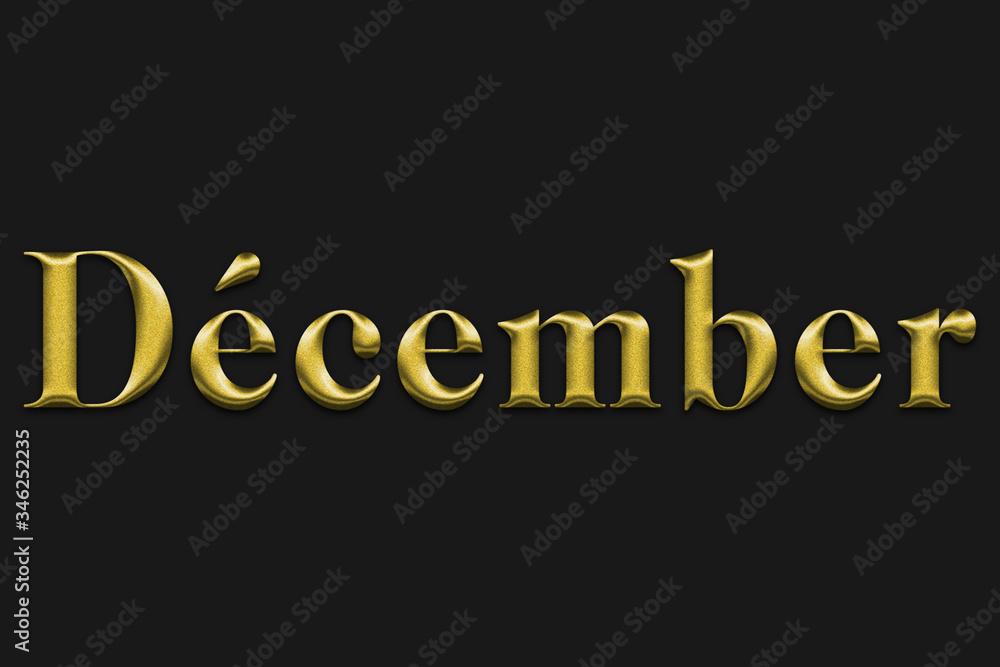 December in gold style