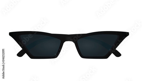 Cat eye sunglasses. vector illustration