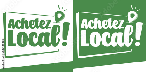 Achetez local - logo / label / autocollant