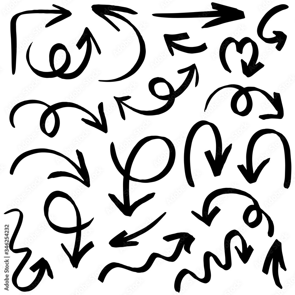 Arrow sketch handmade doodle swipe up symbol sign isolated on white background.Arrows icons vector hand drawn editable set. Simple logo vector design illustration image. Arrow sketch handmade doodle swipe up symbol sign isolated on white background.Arrows icons vector hand drawn editable set. Simple logo vector design illustration image.