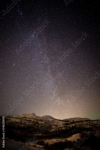 Ciel étoilé à Tromso en Norvège