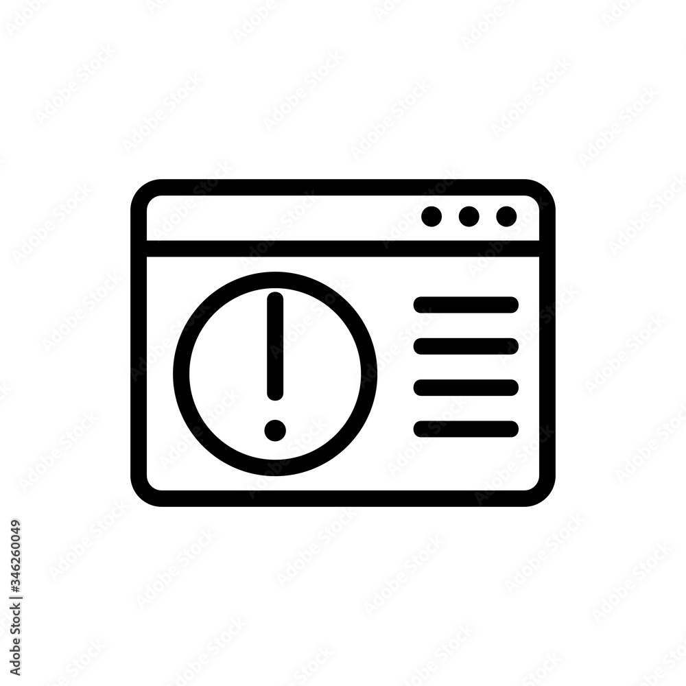 error accessing personal folder icon vector. error accessing personal folder sign. isolated contour symbol illustration error accessing personal folder icon vector. error accessing personal folder sign. isolated contour symbol illustration