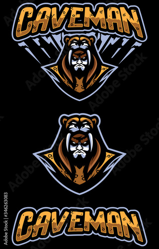 Caveman Mascot Symbol