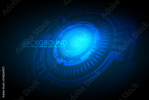 business background business background Abstract business background.Vector design. Circle blue abstract technology innovation concept vector background 