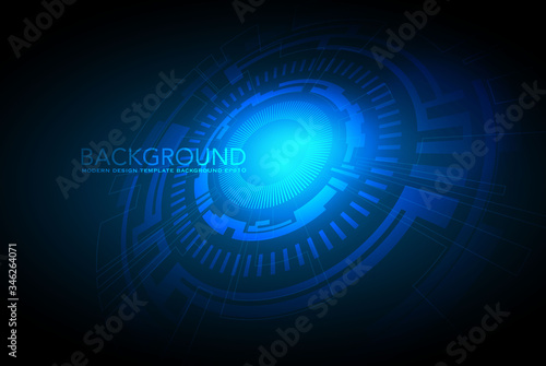 business background business background Abstract business background.Vector design. Circle blue abstract technology innovation concept vector background
