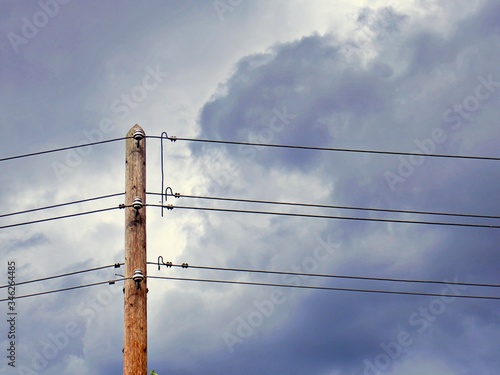 Wallpaper Mural Telefonmast und Telefonleitung Torontodigital.ca