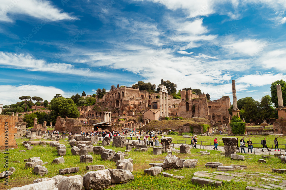 Rome ruins landscape sky
