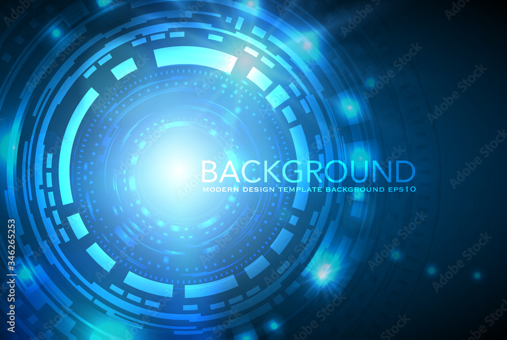 business background business background Abstract business background.Vector design. Circle blue abstract technology innovation concept vector background
