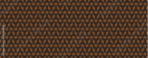 black minimalistic background with knitted brown pattern

