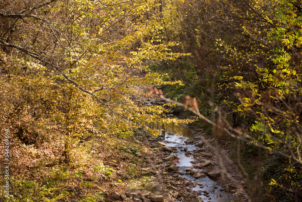 Sights near the Skoka waterfall in Stara mountain, Bulgaria