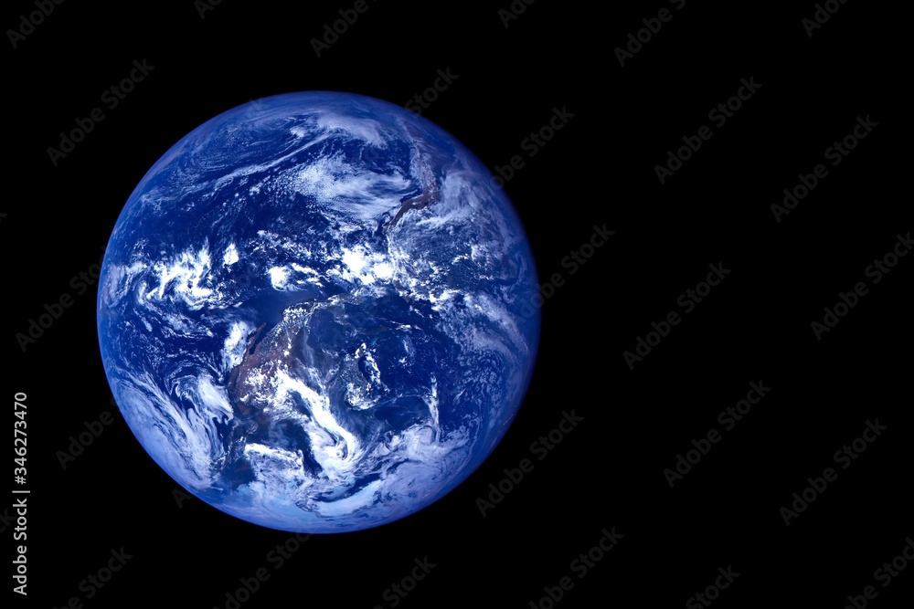 Earth on a dark background. Elements of this image were furnished by NASA. Earth on a dark background. Elements of this image were furnished by NASA.