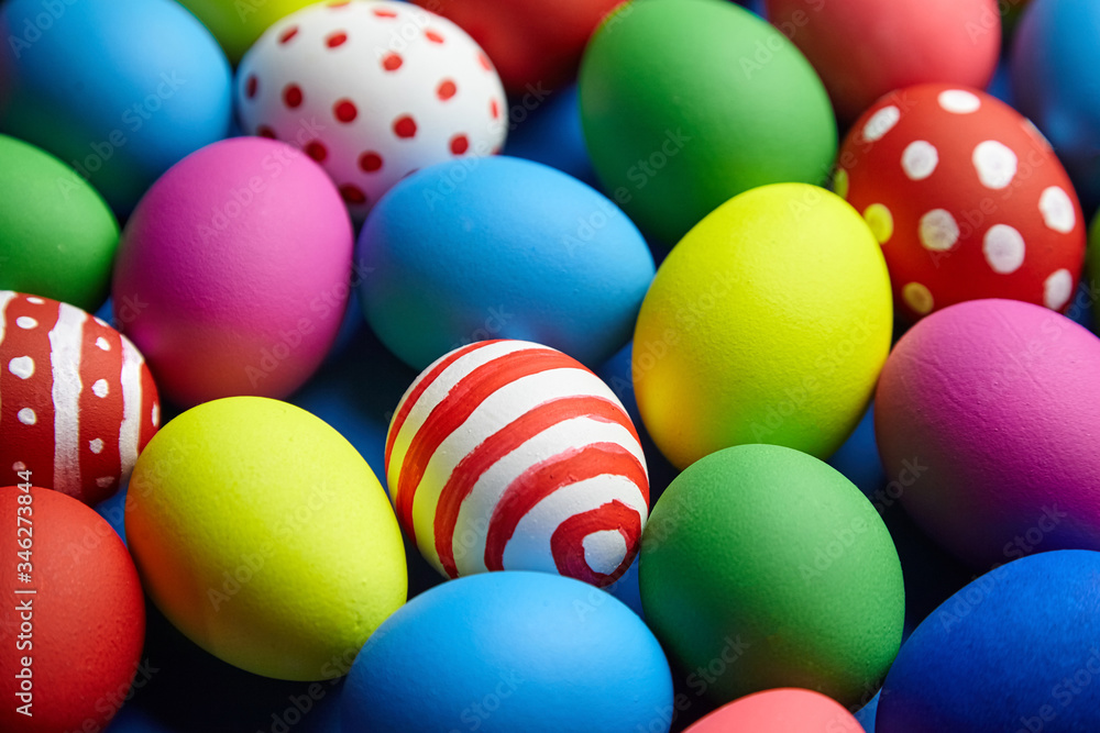 Easter Day, Easter Eggs colorful background