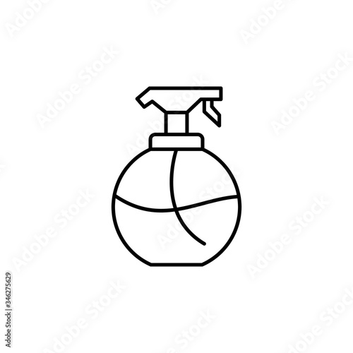 atomizer line illustration icon on white background