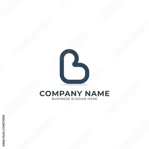 Creative Minimal B Letter Logo Template | B letter logo design 