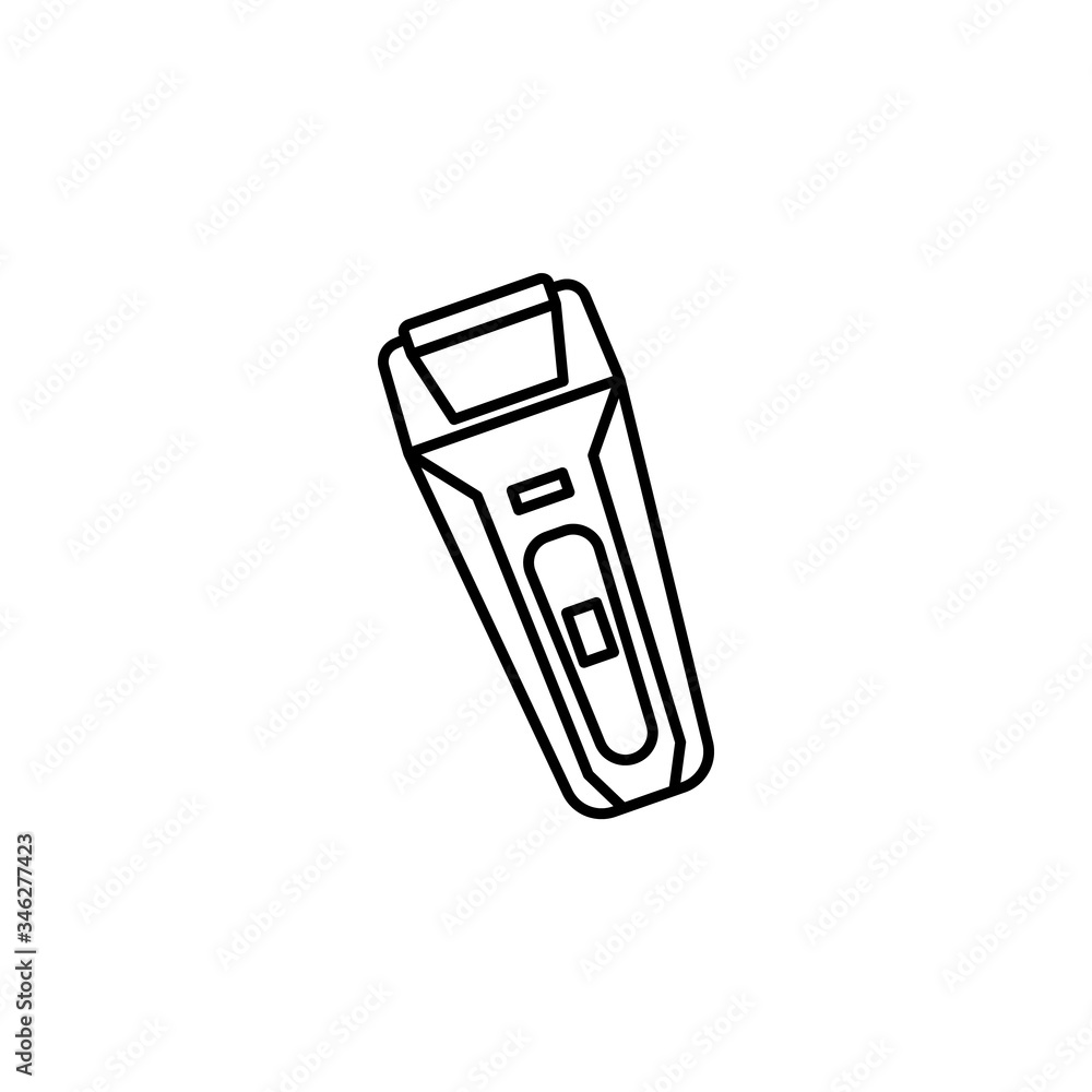 shaver line illustration icon on white background shaver line illustration icon on white background