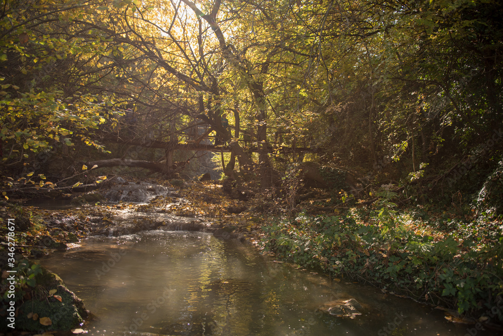 Beautiful sights from the Hotnishki waterfall, near Veliko Tarnovo, Bulgaria Beautiful sights from the Hotnishki waterfall, near Veliko Tarnovo, Bulgaria