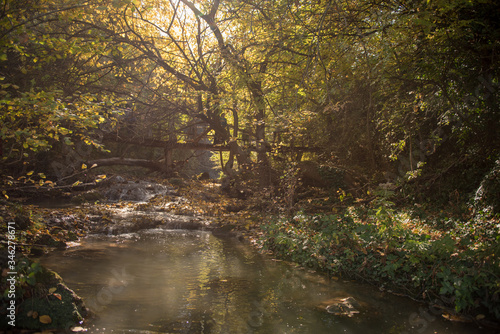 Beautiful sights from the Hotnishki waterfall  near Veliko Tarnovo  Bulgaria