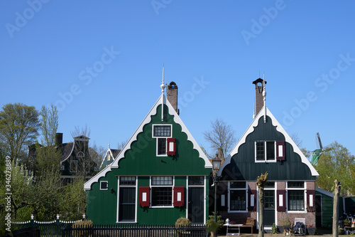 Traditional dutch houses on the Zaanse Schans