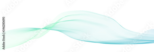 Turquoise blue transparent veil. Subtle vector graphics