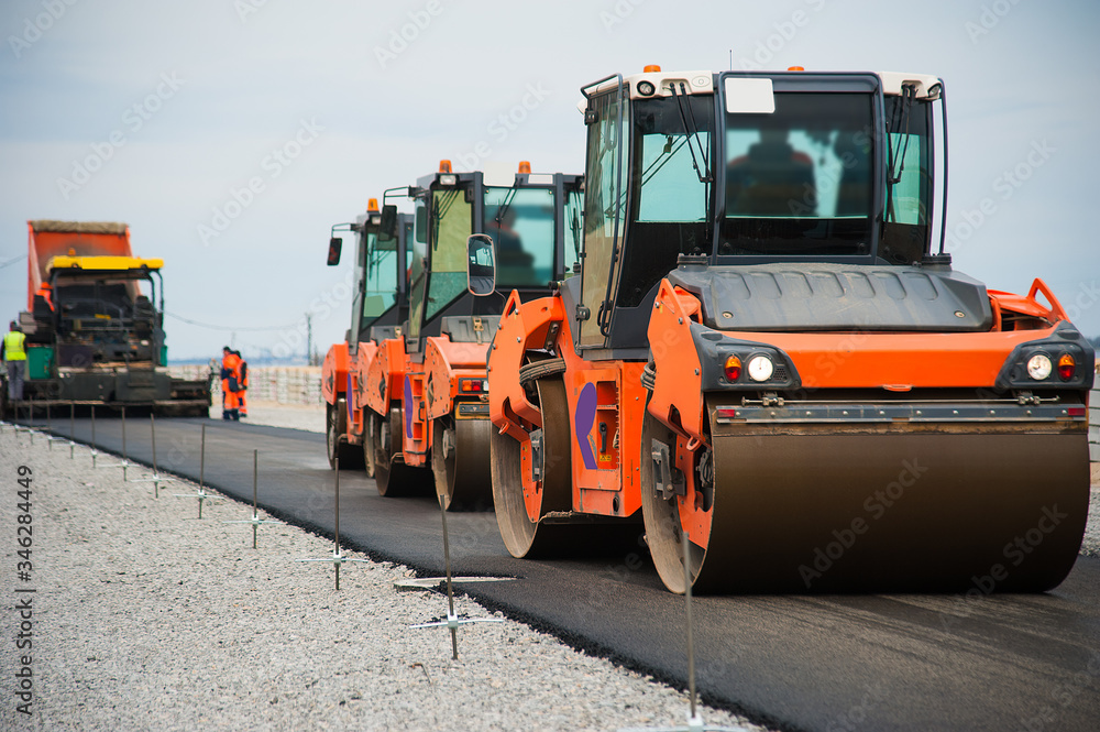 Construction of a new road Construction of a new road