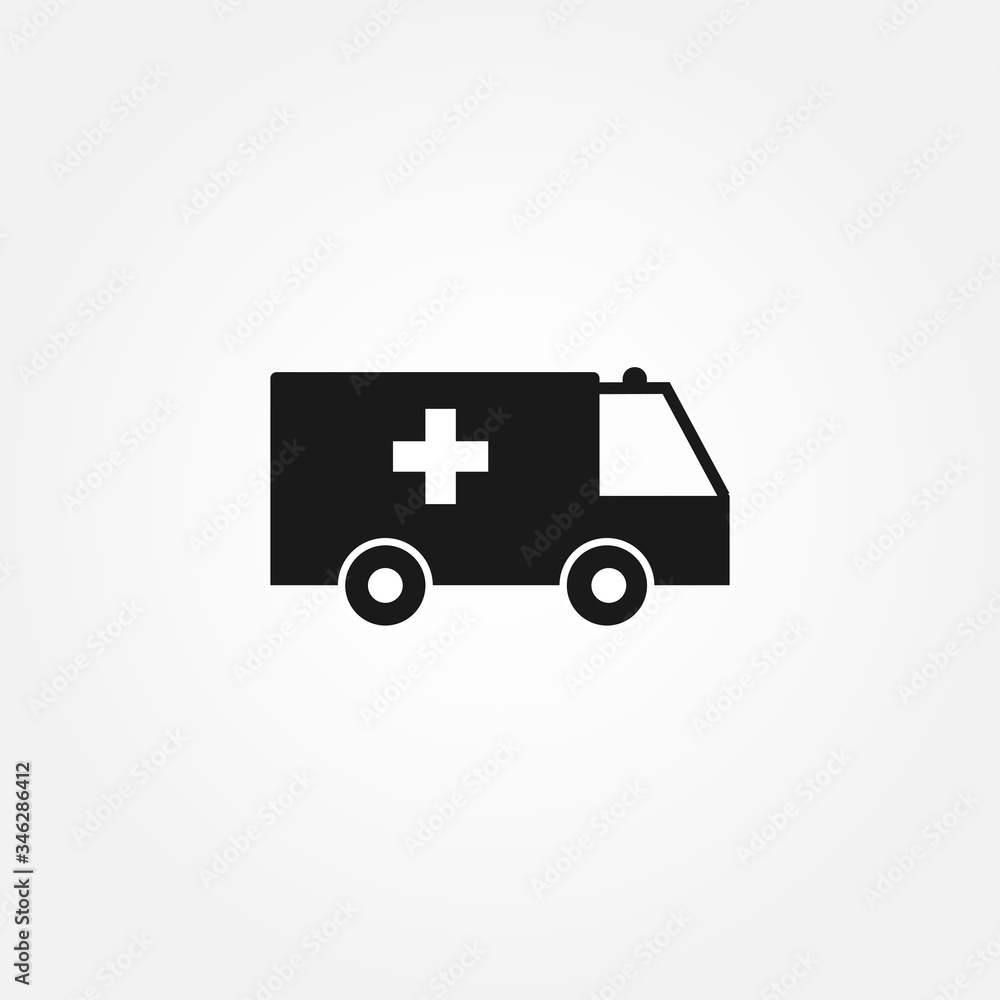 Ambulance car icon - Vector illustration 