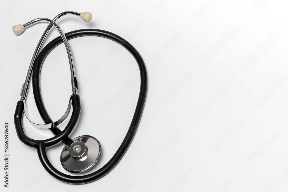 Stethoscope isolated on white background. Close-up Stethoscope isolated on white background. Close-up