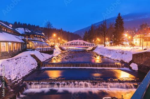 Fototapeta Naklejka Na Ścianę i Meble -  Elbe River in Spindleruv Mlyn