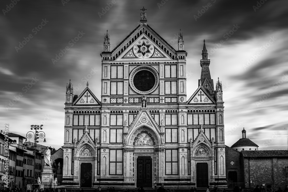 The basilica of Santa Croce in florence Italy 