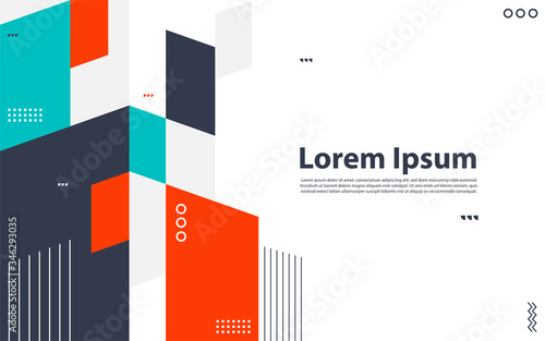 Abstract colorful geometric isometric background,