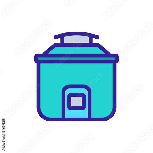 multicooker equipment icon vector. multicooker equipment sign. color symbol illustration