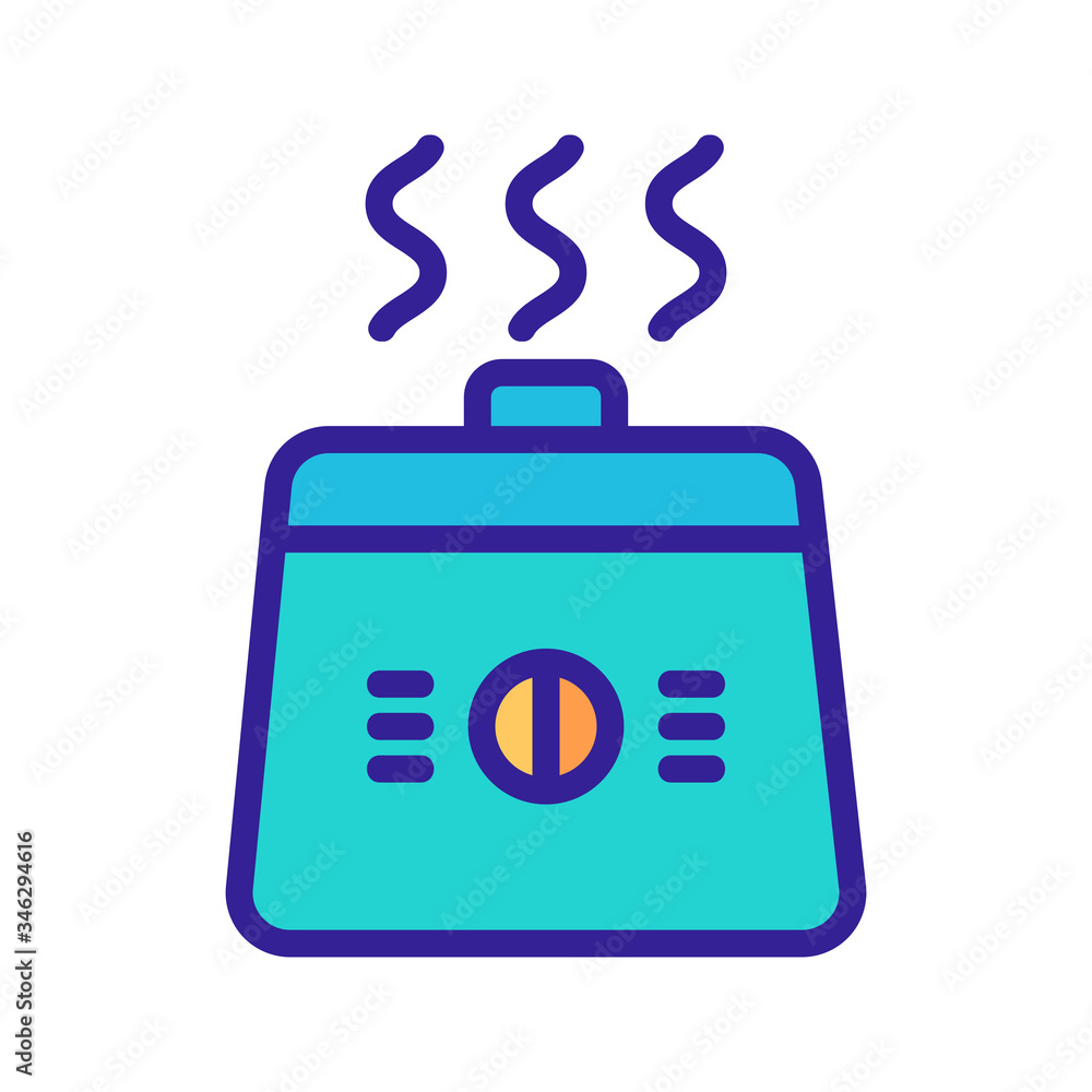 square crock-pot in action icon vector. square crock-pot in action sign. color symbol illustration square crock-pot in action icon vector. square crock-pot in action sign. color symbol illustration