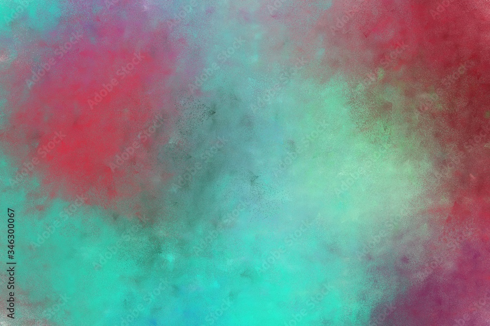 beautiful light slate gray, dark moderate pink and light sea green colored vintage abstract painted background with space for text or image. can be used as poster or background